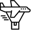 Icon vliegtuig goederen